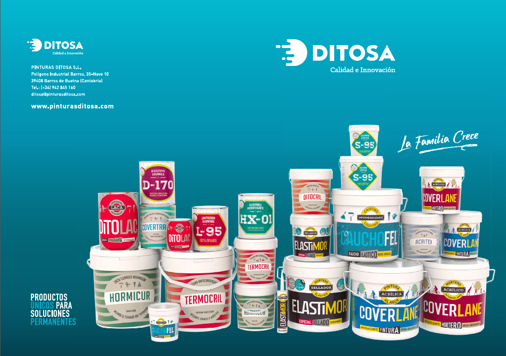 Portada del nuevo catálogo de productos Ditosa